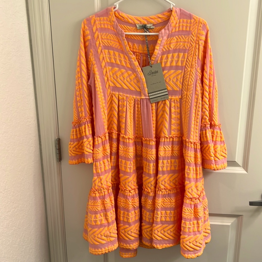 Devotion Twins Embroidered Mini Ella Tunic Dress